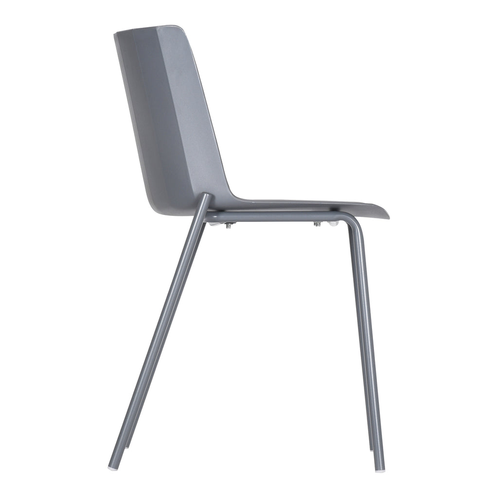 SILLA OUTDOOR DINING CHAIR CHARCOAL GREY-M2