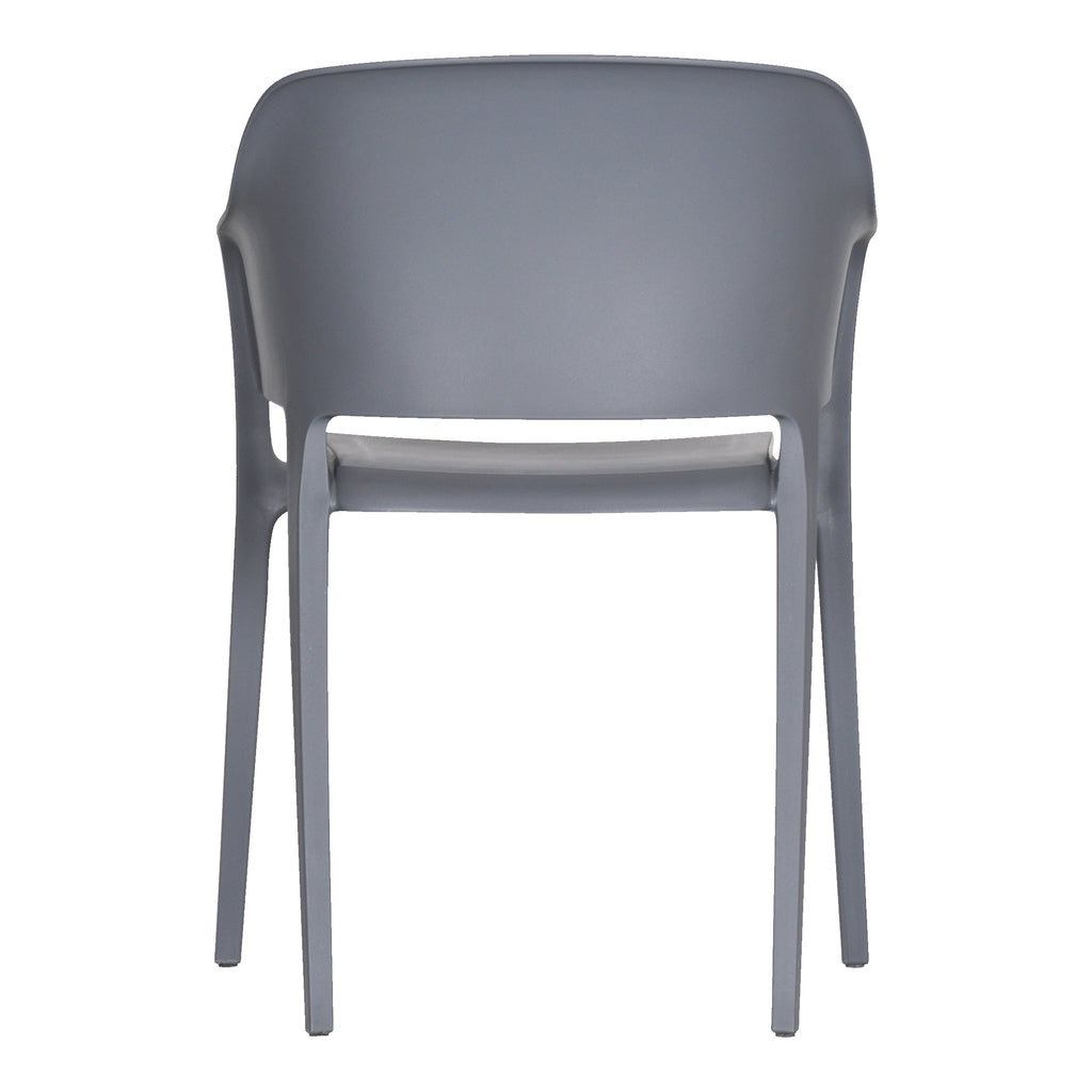 FARO OUTDOOR DINING CHAIR CHARCOAL GREY-M2