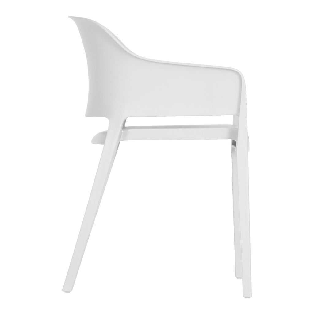 FARO OUTDOOR DINING CHAIR WHITE-M2