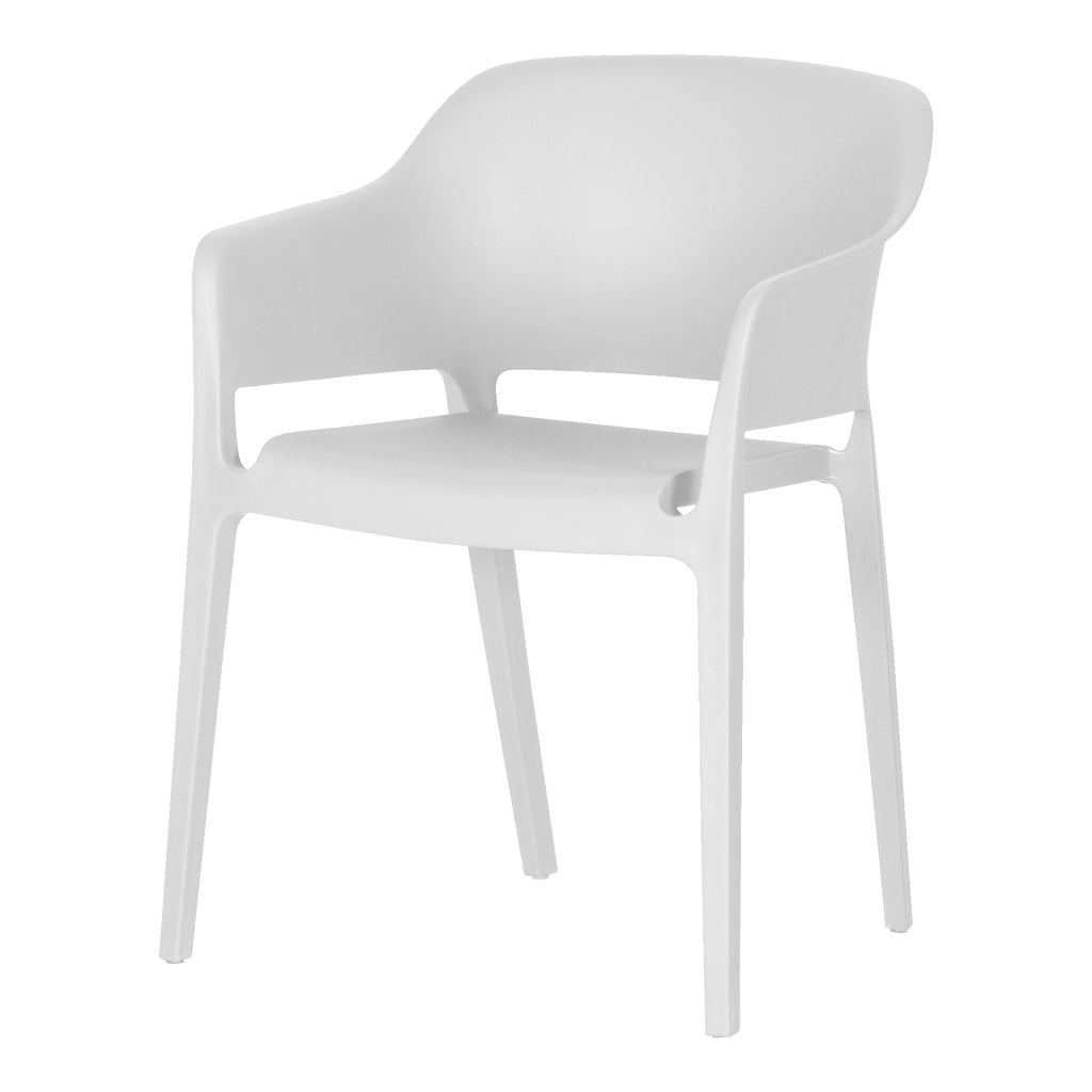 FARO OUTDOOR DINING CHAIR WHITE-M2