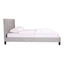 ELIZA QUEEN BED LIGHT GREY FABRIC