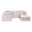 JUSTIN SIGNATURE MODULAR SECTIONAL LIGHT GREY