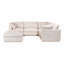 JUSTIN SIGNATURE MODULAR SECTIONAL LIGHT GREY