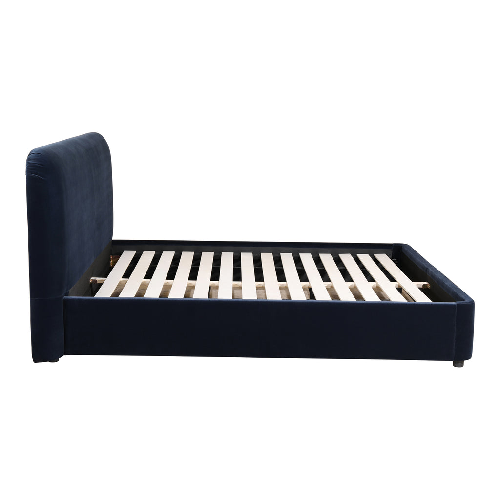 SAMARA QUEEN BED BLUE VELVET