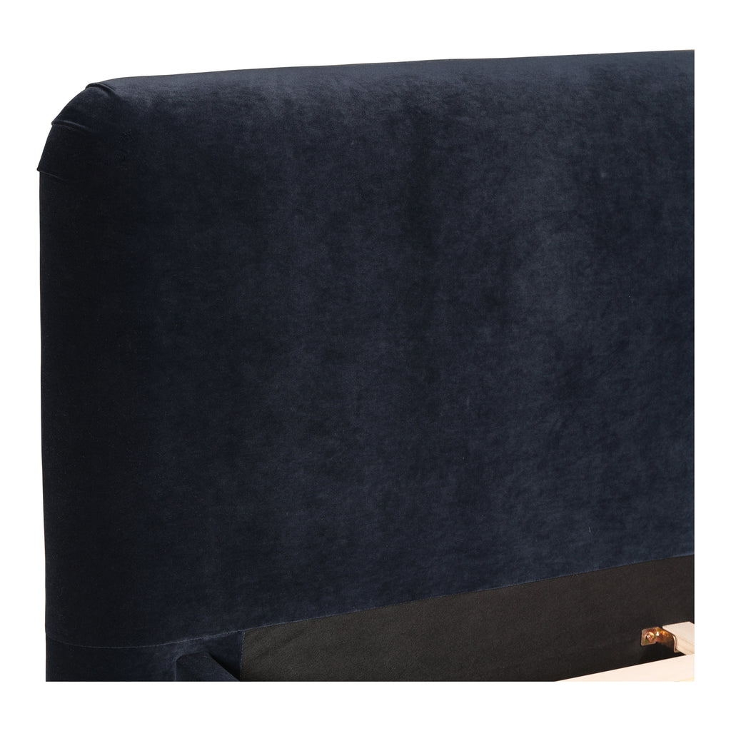 SAMARA QUEEN BED BLUE VELVET