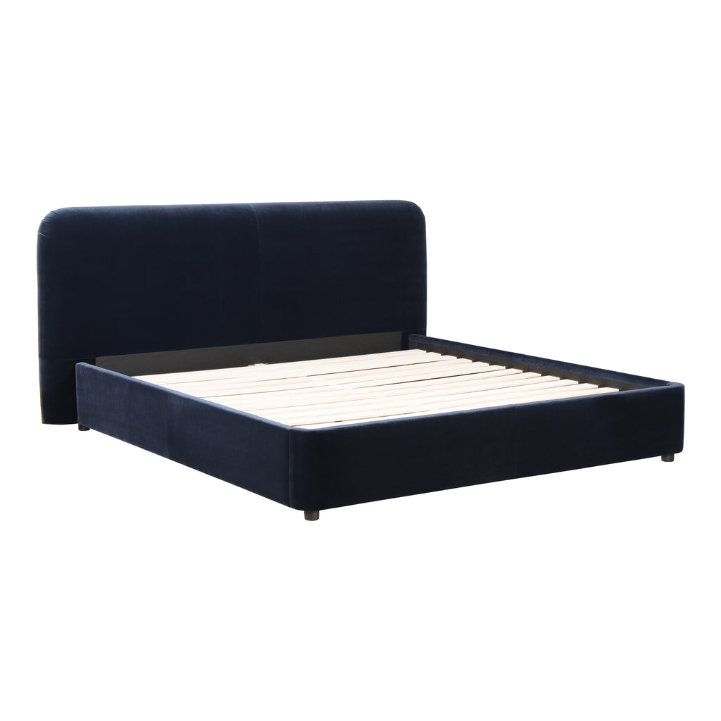 SAMARA KING BED BLUE VELVET