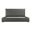 LUZON QUEEN BED SLATE VEGAN LEATHER