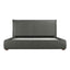 LUZON KING BED SLATE VEGAN LEATHER