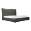 LUZON QUEEN BED TALL HEADBOARD SLATE VEGAN LEATHER