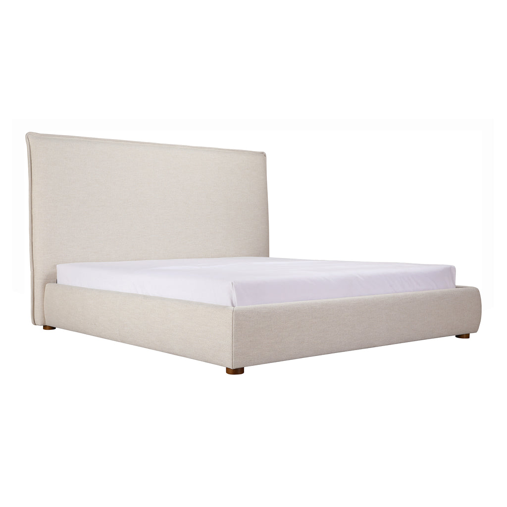 LUZON QUEEN BED TALL HEADBOARD WHEAT