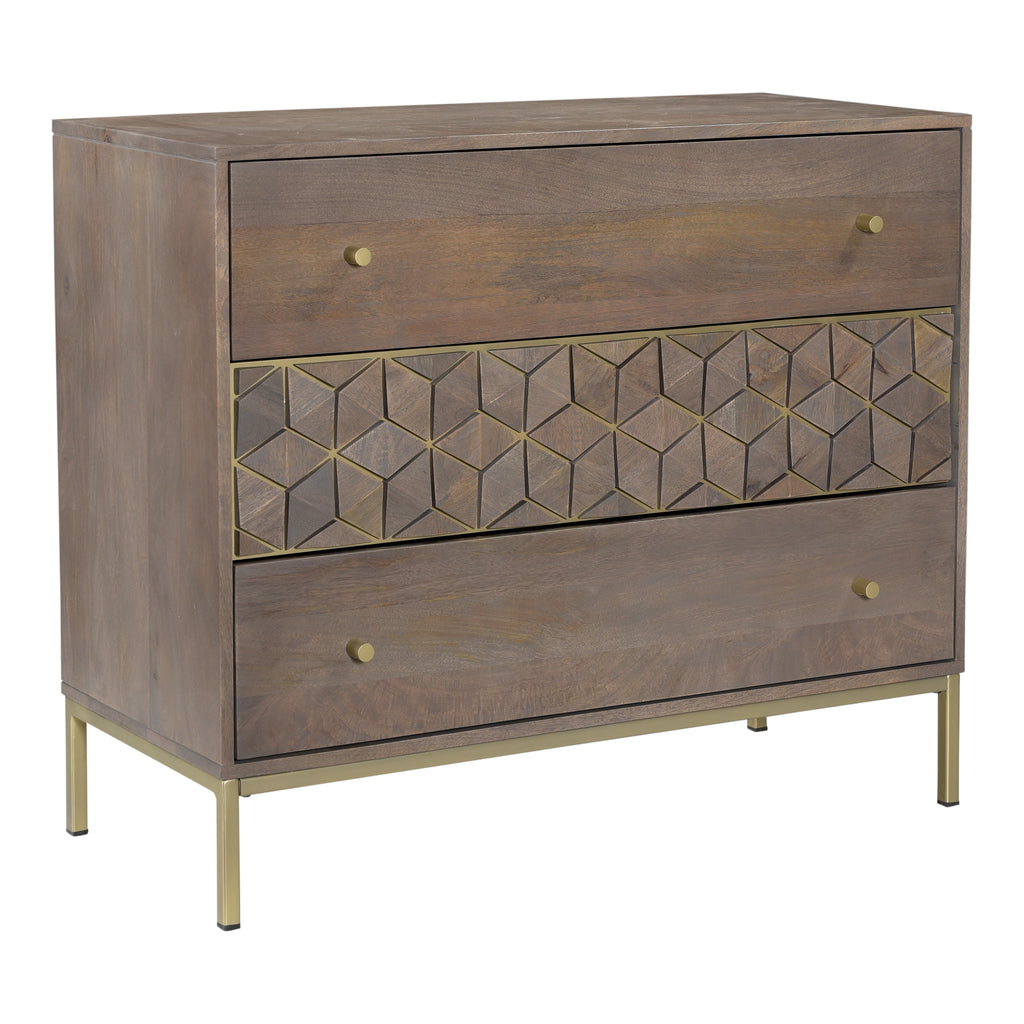 COROLLA THREE DRAWER CHEST