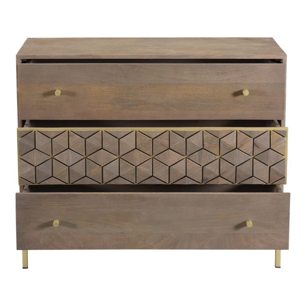 COROLLA THREE DRAWER CHEST