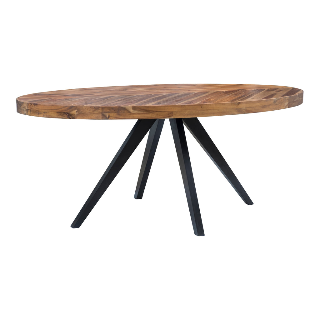 PARQ OVAL DINING TABLE AMBER