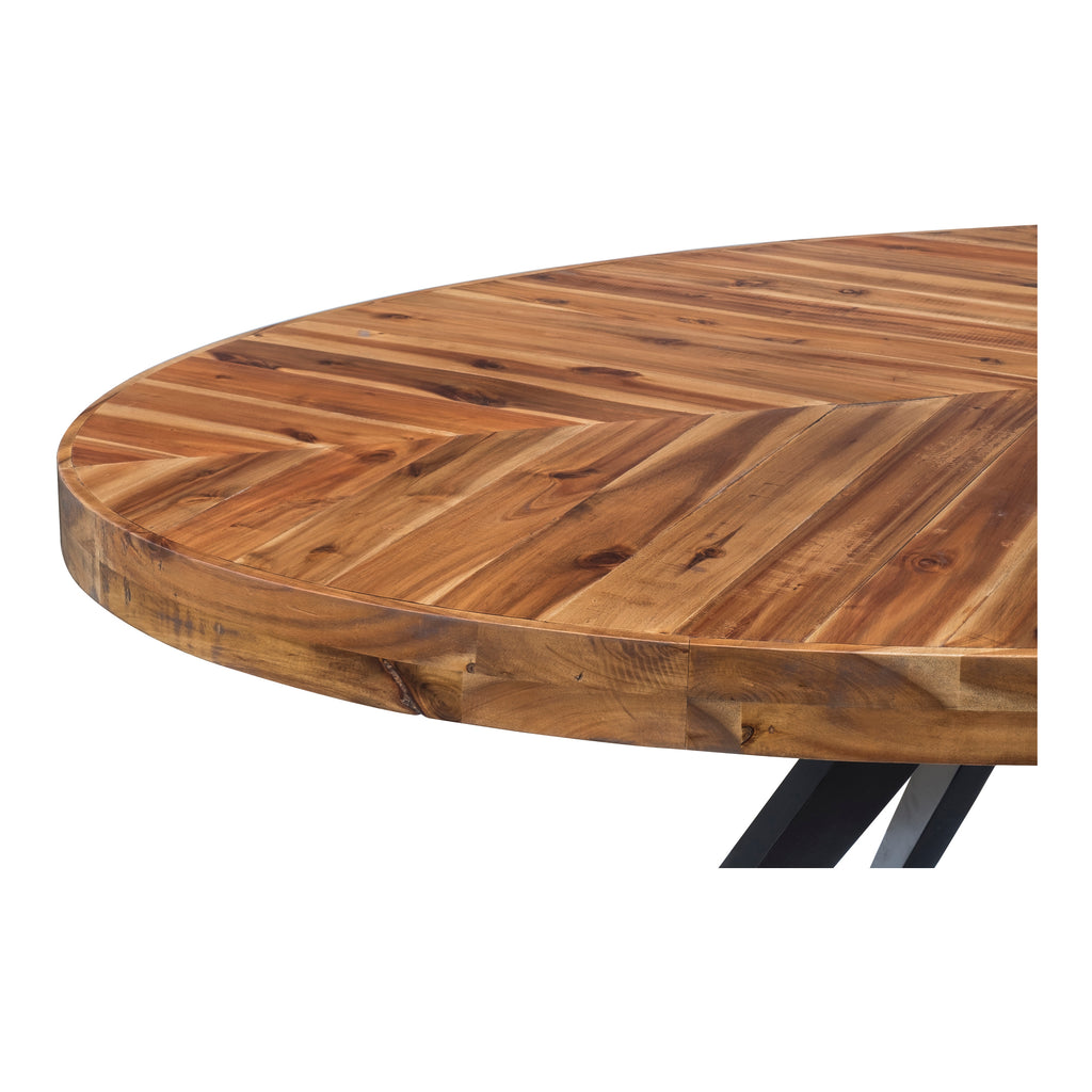 PARQ OVAL DINING TABLE AMBER