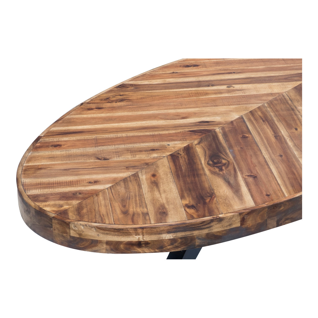 PARQ OVAL COFFEE TABLE AMBER