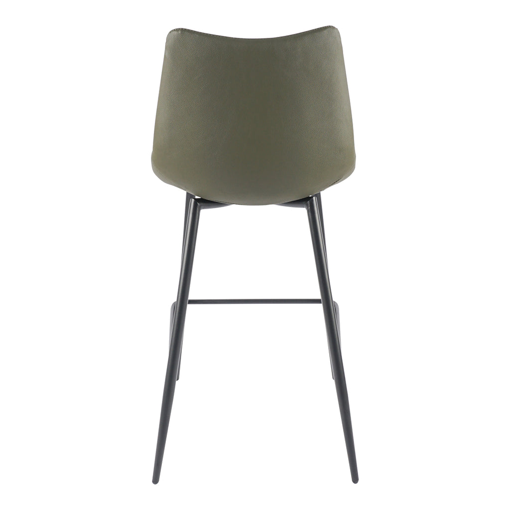 ALIBI COUNTER STOOL DARK GREEN-M2