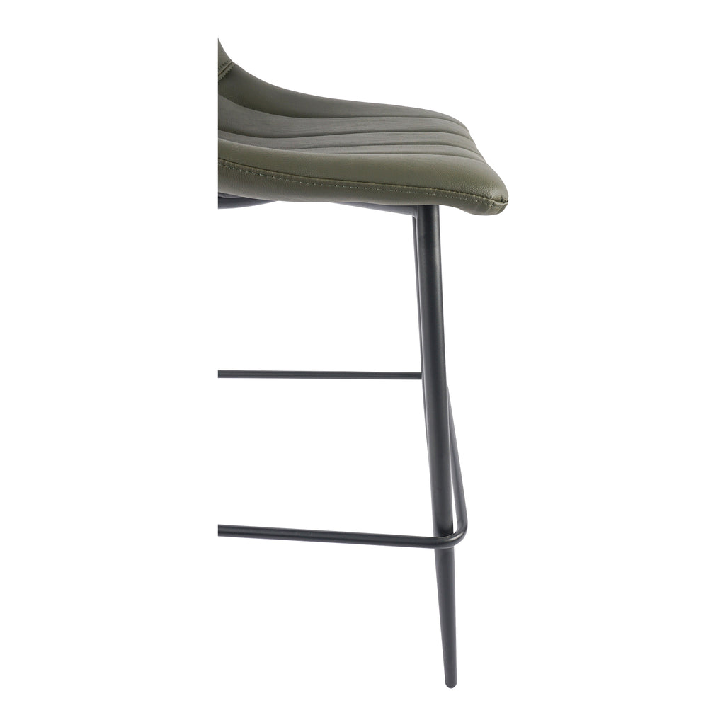 ALIBI COUNTER STOOL DARK GREEN-M2