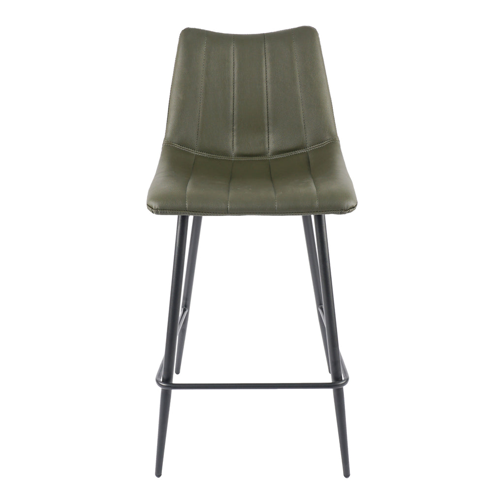 ALIBI COUNTER STOOL DARK GREEN-M2