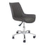 MACK SWIVEL OFFICE CHAIR GREY