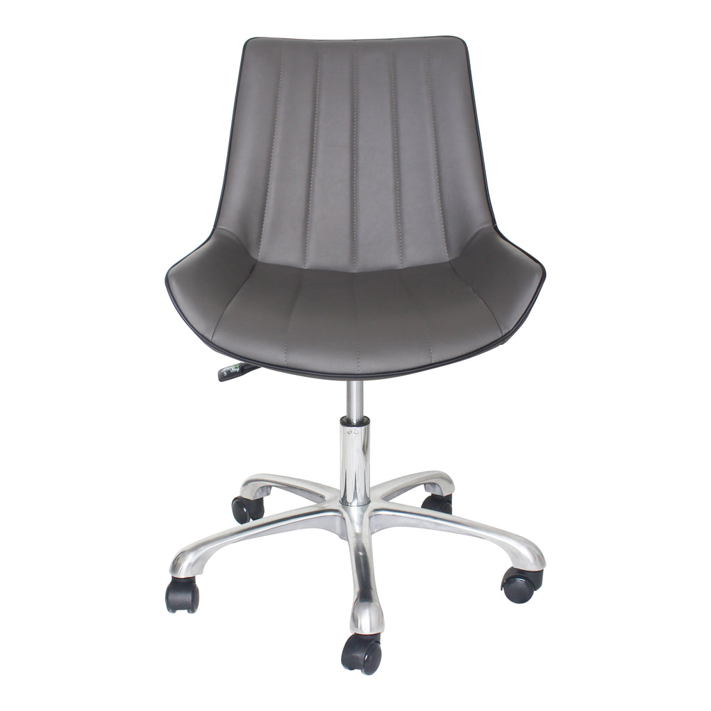 MACK SWIVEL OFFICE CHAIR GREY