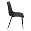 ALIBI DINING CHAIR MATTE BLACK-M2