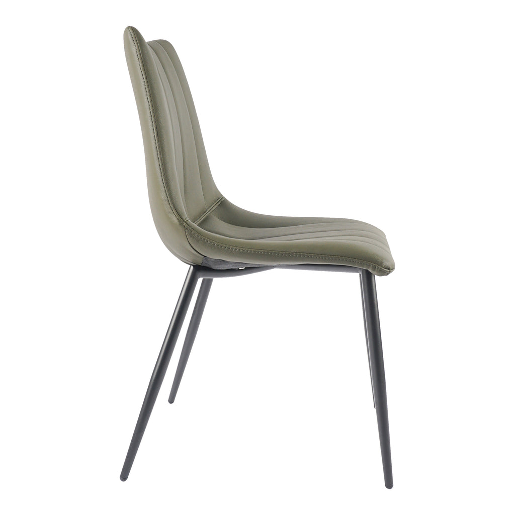 ALIBI DINING CHAIR DARK GREEN-M2