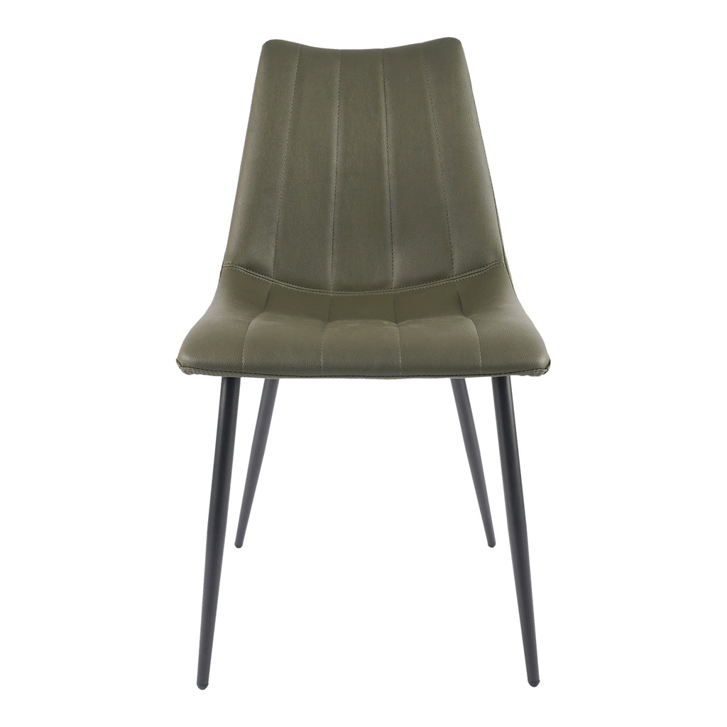 ALIBI DINING CHAIR DARK GREEN-M2