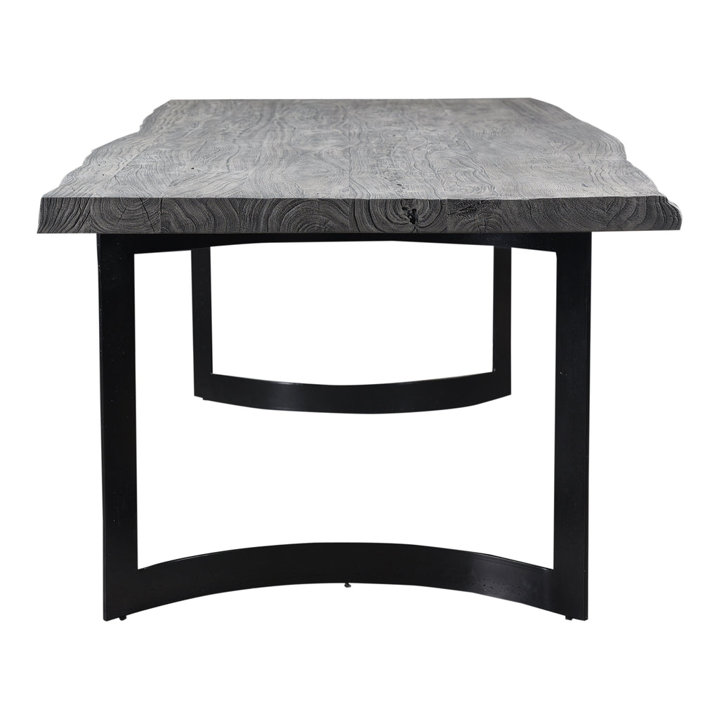 BENT DINING TABLE SMALL WEATHERED GREY