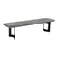 BENT BENCH EXTRA SMALL WEATHERED GREY