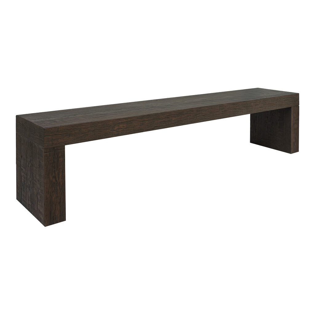 EVANDER DINING BENCH RUSTIC BROWN