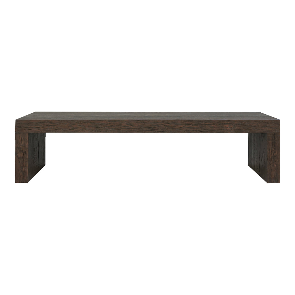 EVANDER DINING BENCH RUSTIC BROWN