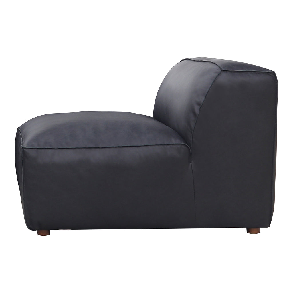 FORM SLIPPER CHAIR VANTAGE BLACK LEATHER