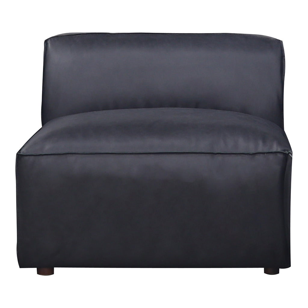 FORM SLIPPER CHAIR VANTAGE BLACK LEATHER