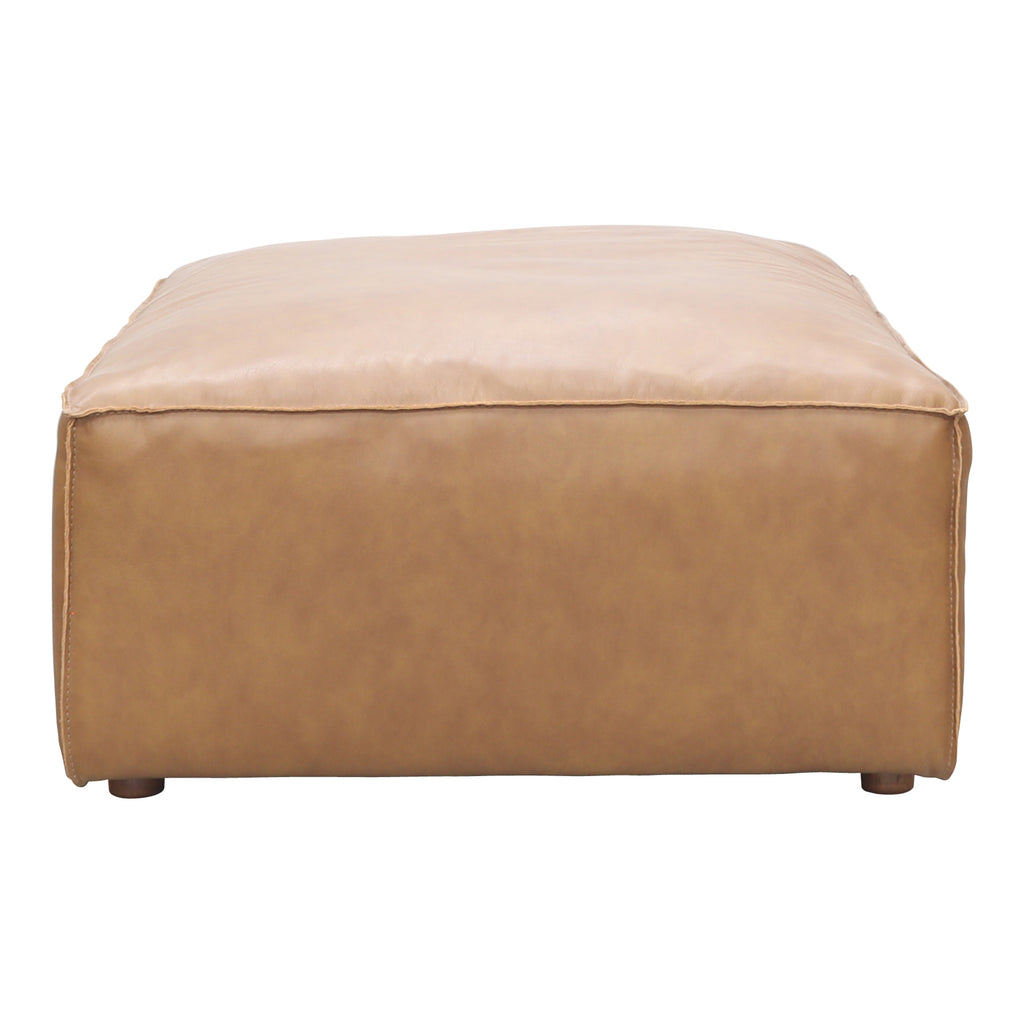 FORM OTTOMAN SONORAN TAN LEATHER