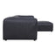 FORM LOUNGE MODULAR SECTIONAL VANTAGE BLACK LEATHER