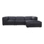 FORM LOUNGE MODULAR SECTIONAL VANTAGE BLACK LEATHER