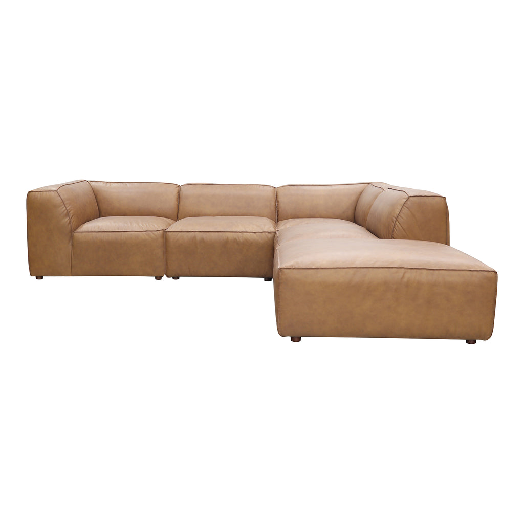 FORM CLASSIC L MODULAR SECTIONAL SONORAN TAN LEATHER