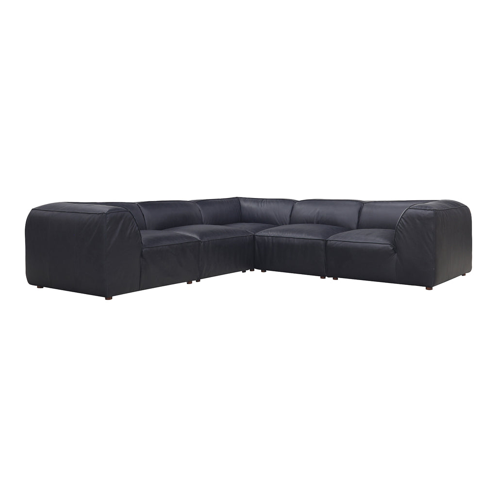 FORM DREAM MODULAR SECTIONAL VANTAGE BLACK LEATHER