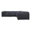 FORM DREAM MODULAR SECTIONAL VANTAGE BLACK LEATHER