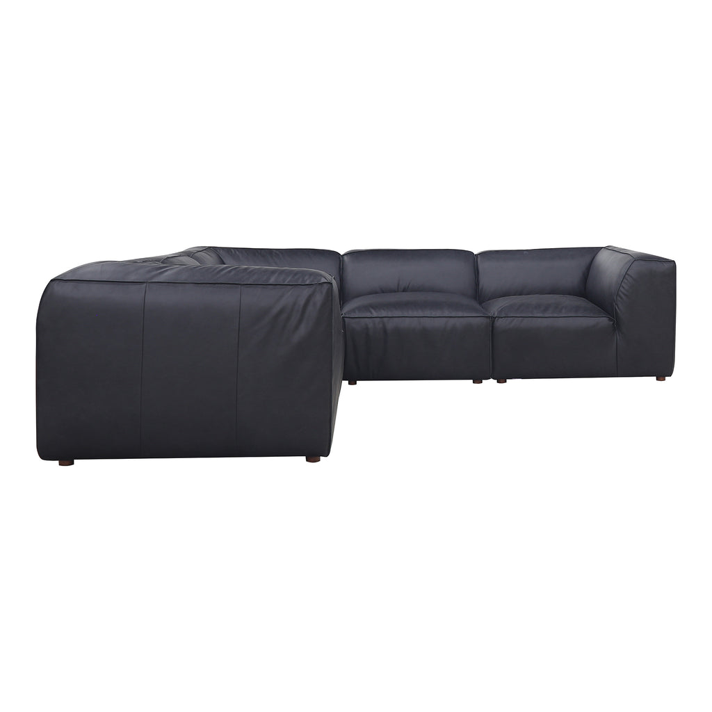 FORM DREAM MODULAR SECTIONAL VANTAGE BLACK LEATHER