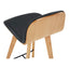 NAPOLI LEATHER COUNTER STOOL BLACK