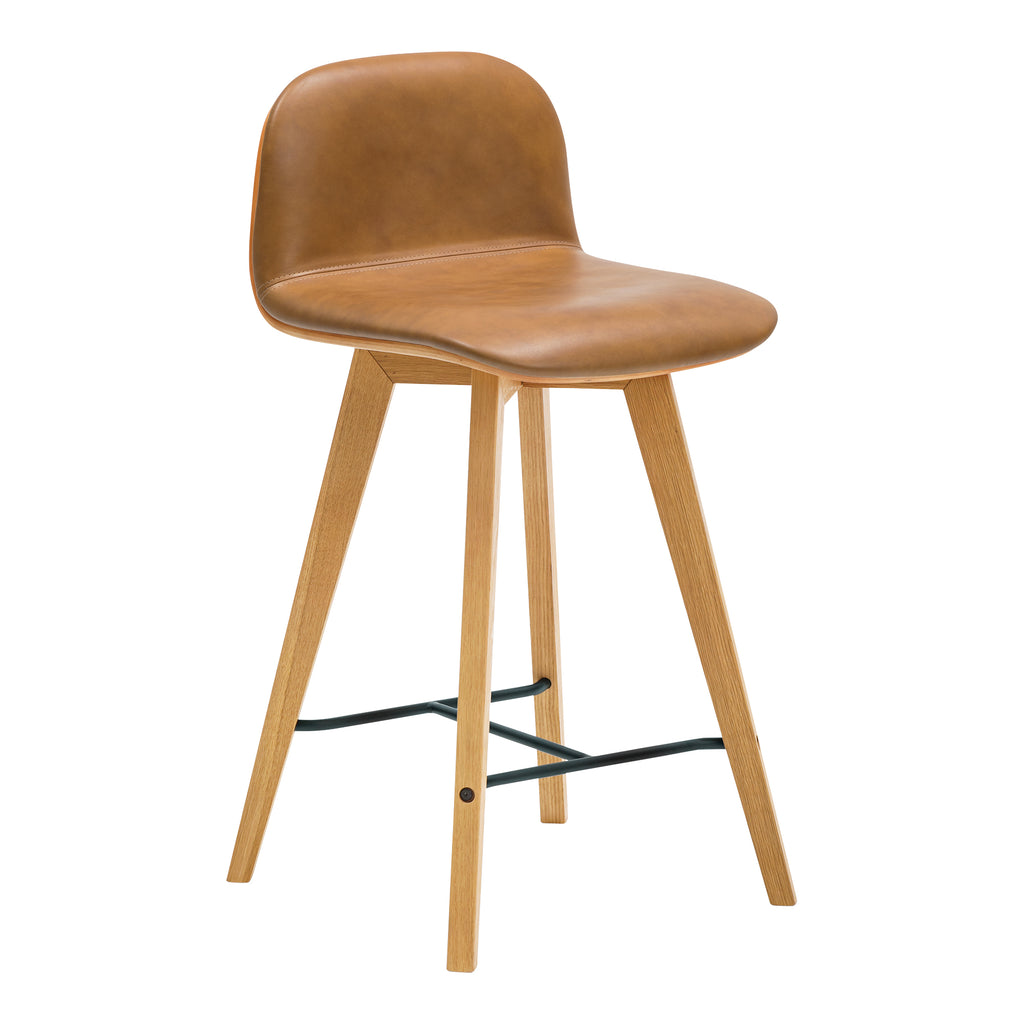 NAPOLI LEATHER COUNTER STOOL TAN