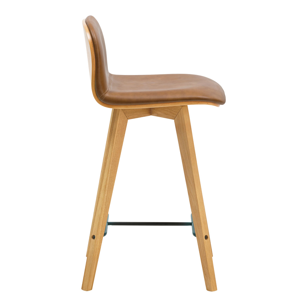 NAPOLI LEATHER COUNTER STOOL TAN