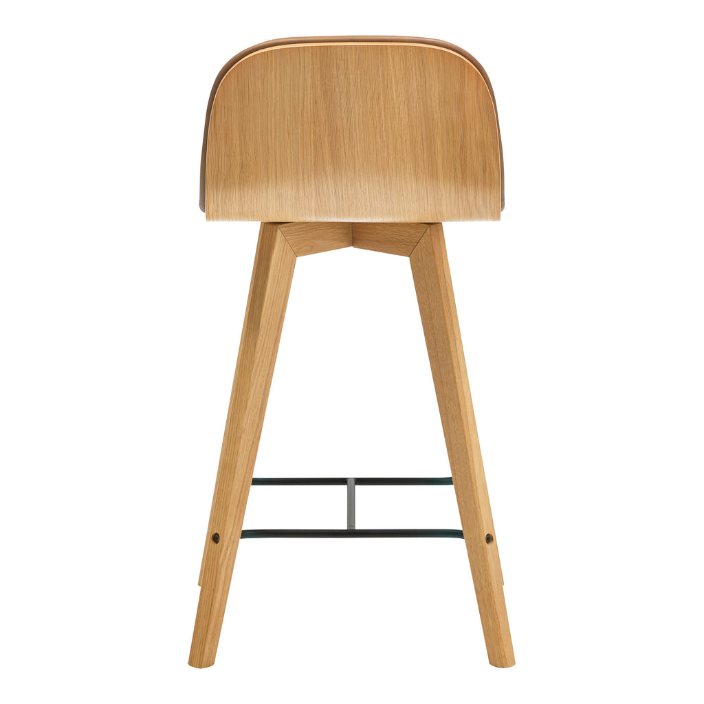 NAPOLI LEATHER COUNTER STOOL TAN