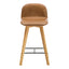 NAPOLI LEATHER COUNTER STOOL TAN