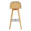 NAPOLI LEATHER BARSTOOL BLACK