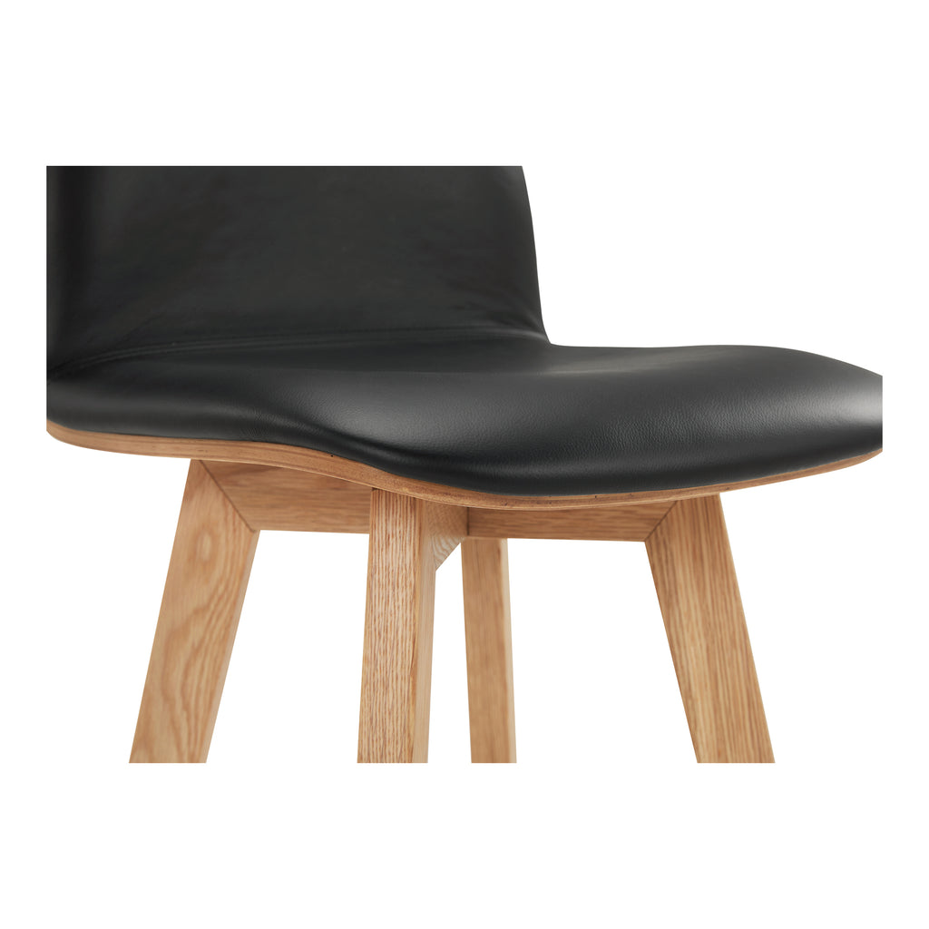 NAPOLI LEATHER BARSTOOL BLACK