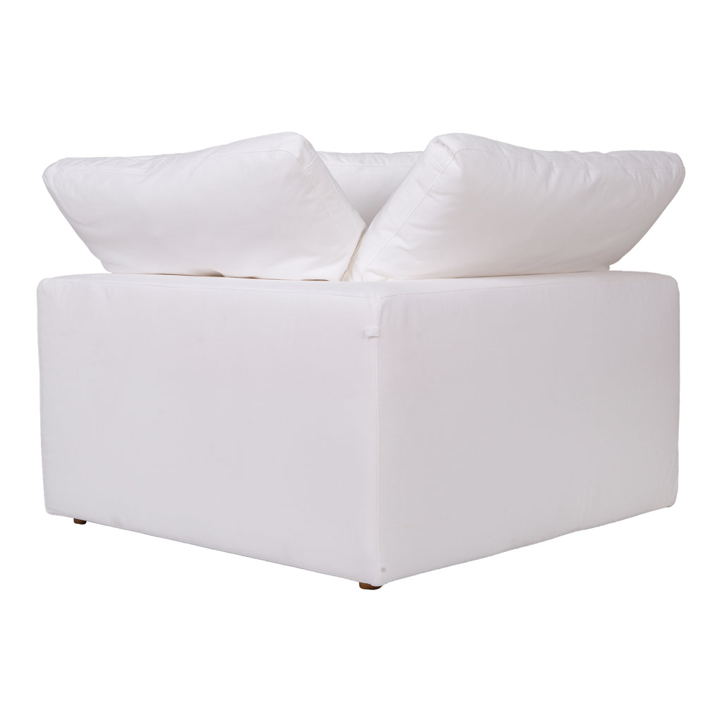 CLAY CORNER CHAIR PERFORMANCE FABRIC WHITE