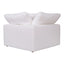 CLAY CORNER CHAIR PERFORMANCE FABRIC WHITE