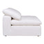 CLAY SLIPPER CHAIR PERFORMANCE FABRIC WHITE